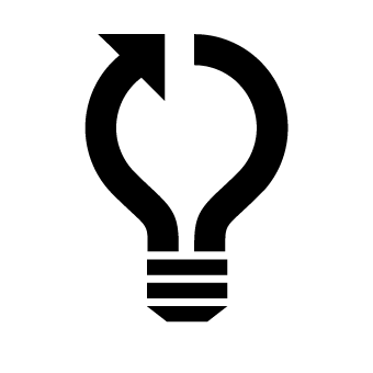 Piktogramm einer Glühbirne